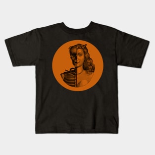 Halloween Memento Mori Amor Fati Black & Orange Kids T-Shirt